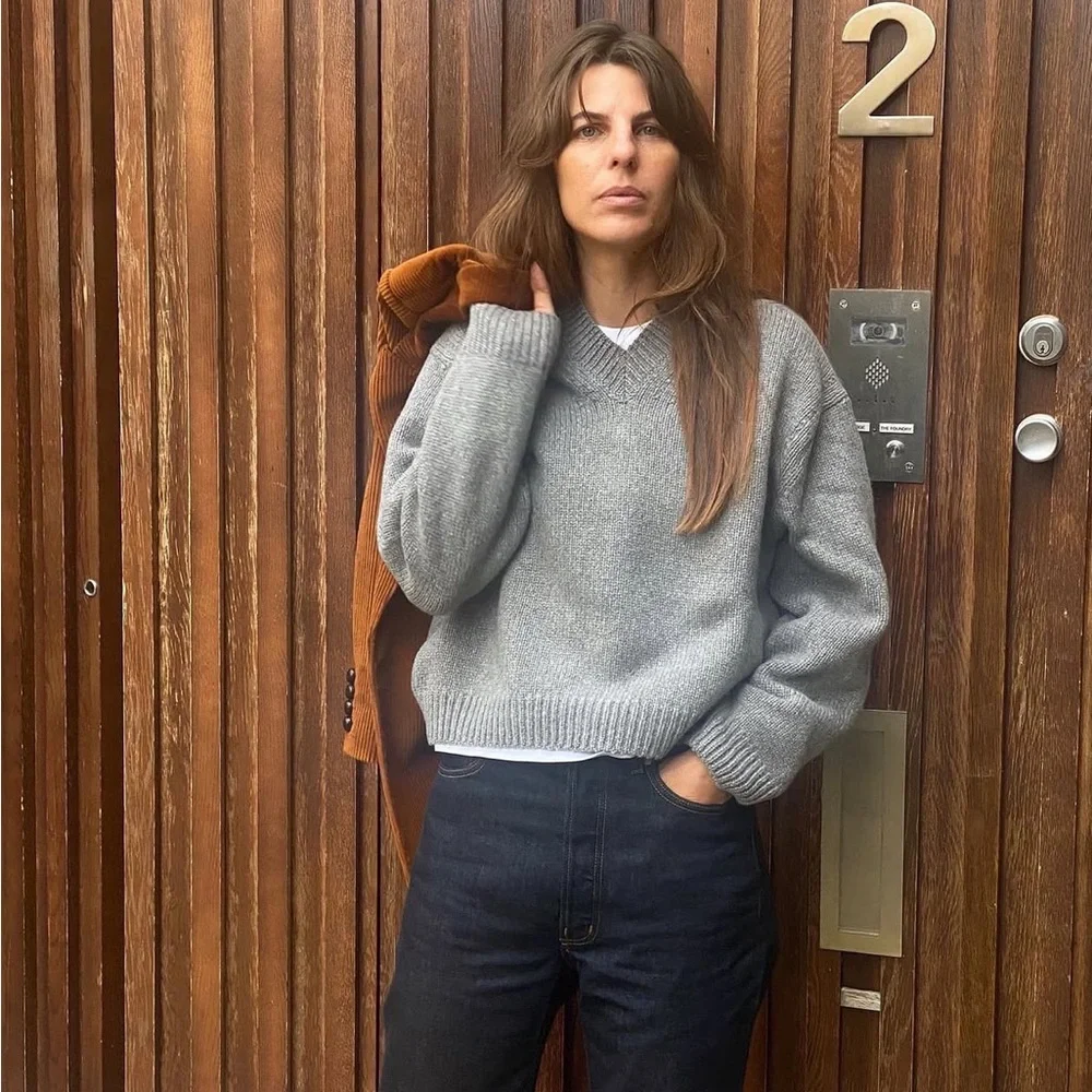 Doen Heirloom Geonna Sweater in Morning Mist - Picture 1 of 7